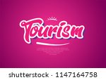 tourism word typography design... | Shutterstock .eps vector #1147164758