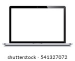 realistic laptop incline 90... | Shutterstock .eps vector #541327072