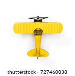 Yellow Metal Toy Vintage Plane...
