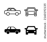 car icons vector. car sign and... | Shutterstock .eps vector #2160192135