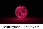 Small photo of Red Plasma Orb object background design like red moon. Sci-fi themed object background design. Abstract Futuristic Orb Plasma object background design.