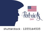 patriot's day. poster with... | Shutterstock .eps vector #1355164535