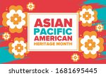 asian pacific american heritage ... | Shutterstock .eps vector #1681695445