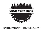 wood saw blade monogram vector... | Shutterstock .eps vector #1893376675
