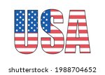 usa  4th of july  american flag ... | Shutterstock .eps vector #1988704652