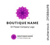 beautiful logo with lilac... | Shutterstock .eps vector #293886698
