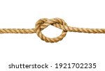 Rope with a knot isolated on...