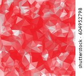 low poly abstract red... | Shutterstock .eps vector #604952798