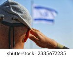 The proud of an israeli solider