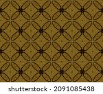 Brown Rustic Pattern. Ikat...