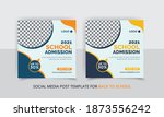 school admission social media... | Shutterstock .eps vector #1873556242