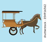 Horse Carriage Cart Asia Vector ...