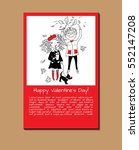 happy valentine's day greeting... | Shutterstock .eps vector #552147208