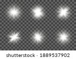  white glowing light flashes... | Shutterstock .eps vector #1889537902