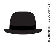 Vector illustration of a bowler hat, perfect for icons or use for clothing and fashion businesses