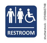  Restroom Icon Vector. Symbol...
