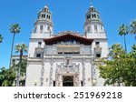 The dual tower of Hearst Castle