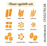 vegetable cut types infographic.... | Shutterstock .eps vector #1920278138