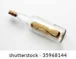 Glass Bottle With Parchment...