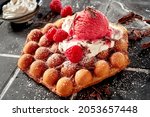 Delicious Bubble Waffle Topped...