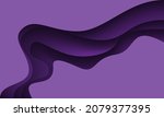 abstract purple tone paper cut... | Shutterstock .eps vector #2079377395