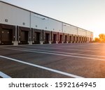 Warehouse Exterior With Loading ...