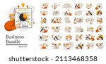 set of flat business... | Shutterstock .eps vector #2113468358