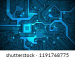 high tech electronic circuit... | Shutterstock .eps vector #1191768775