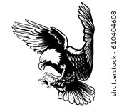 Eagle Emblem Isolated On White...