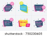weekend sale banner  special... | Shutterstock .eps vector #750230605