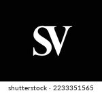 Sv Logo Design Vector Template