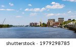 River, skyline, and landscape in Wilmington, North Carolina image ...