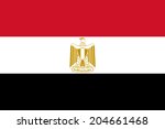 national flag of egypt ... | Shutterstock . vector #204661468