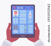 electronic health record  ehr... | Shutterstock .eps vector #1931923562