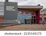 Small photo of Sheffield, South Yorkshire, United Kingdom - March 5, 2022: The Hertha Ayrton STEM Centre part of the Sheffield Hallam University campus in central Sheffield