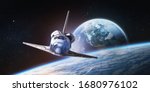 Space Shuttle On Orbit Of The...
