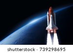 Space Shuttle Launch In The...