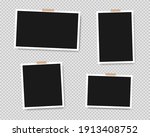 Set Of Empty Photo Frames With...