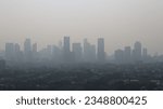 Panoramic view of jakarta city...