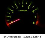 Car motor RPM meter indicator