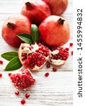 Ripe Pomegranate Fruits On ...