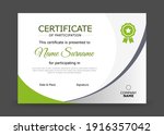 abstract green certificate... | Shutterstock .eps vector #1916357042