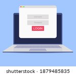 login to account  user... | Shutterstock .eps vector #1879485835