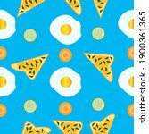 egg and sandwich pattern with...