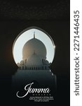 Small photo of Jumma Mubarak (translation: blessed friday) Islamic Post