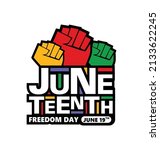 juneteenth freedom day since... | Shutterstock .eps vector #2133622245