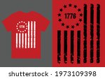 1776 american flag t shirt... | Shutterstock .eps vector #1973109398