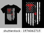 nurse flag t shirt vector... | Shutterstock .eps vector #1976062715