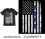 police papa t shirt  blue line... | Shutterstock .eps vector #2163589475
