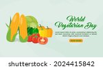 world vegetarian day banner... | Shutterstock .eps vector #2024415842